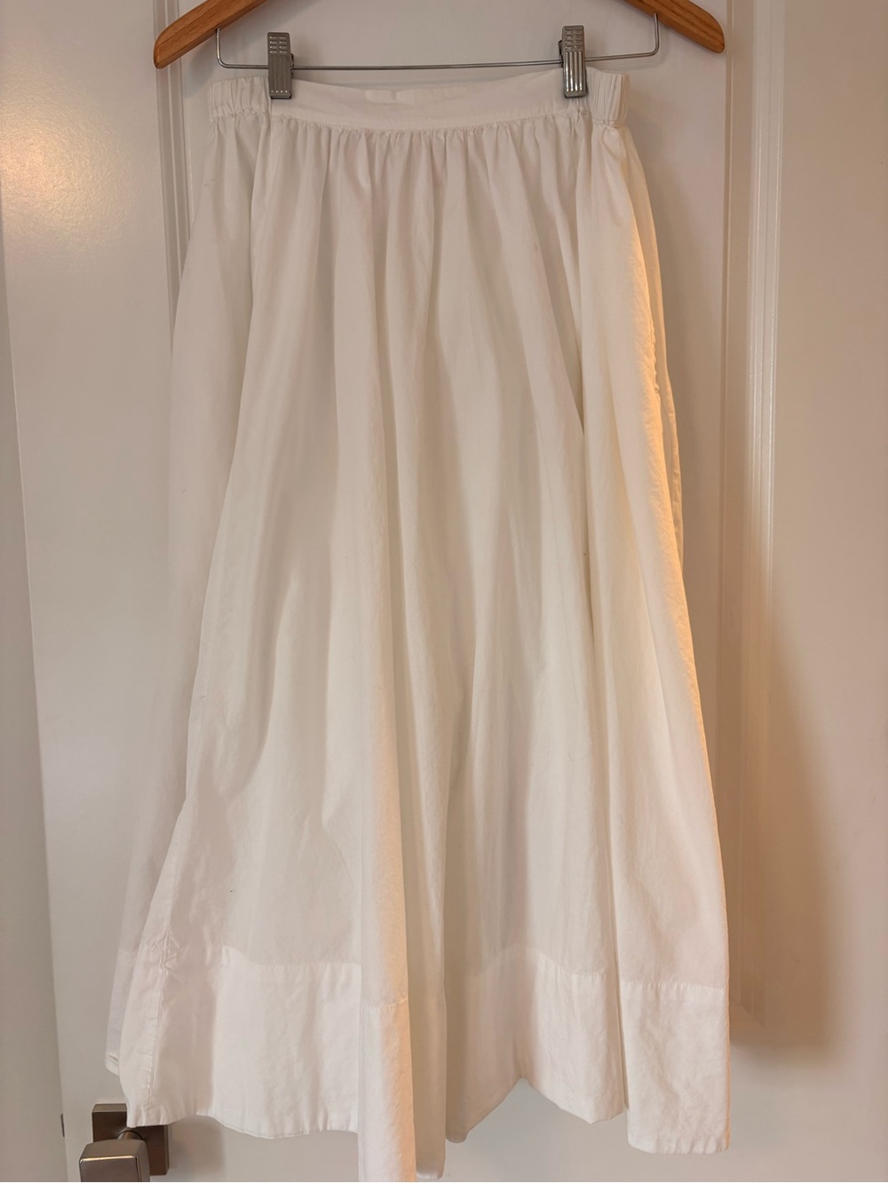 Free People White A-Line Maxi Skirt